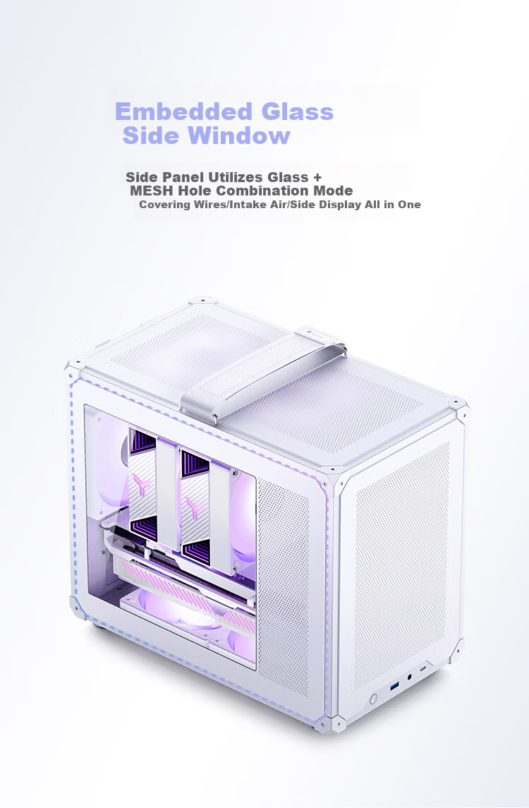 Корпус JONSBO C6 MAX White MATX, Mini-ITX, черный