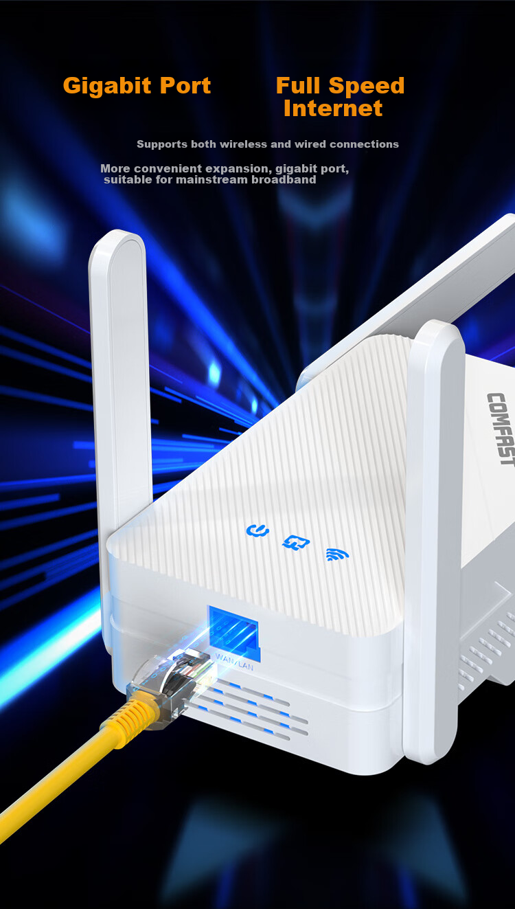 Wi-Fi роутер COMFAST CF-XR185 V2, AX3000, двухдиапазонный, гигабитный порт