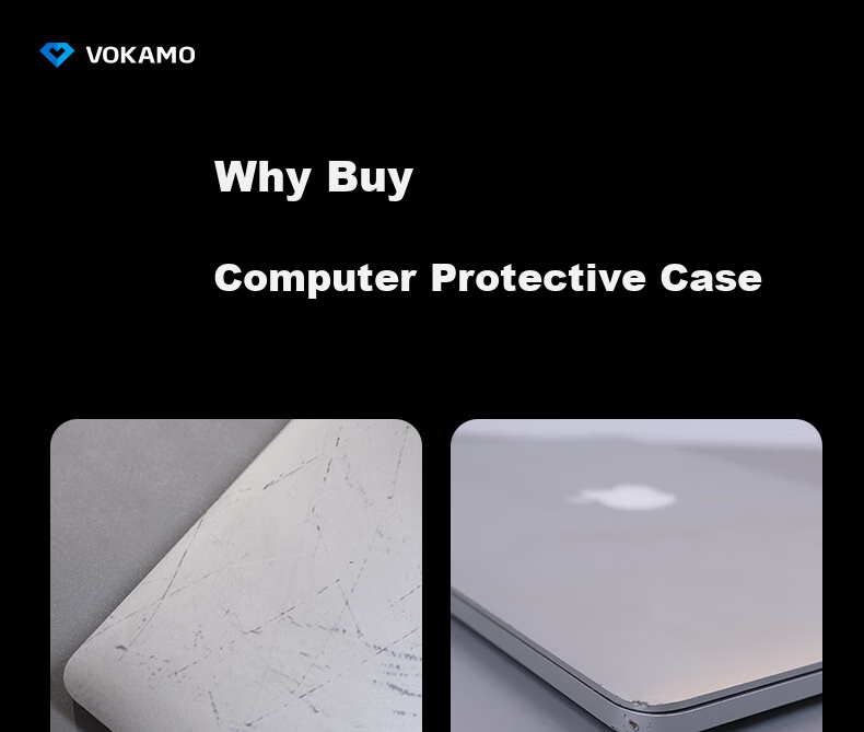 Защитная пленка VOKAMO для MacBook Pro 16/21, противоударная, устойчивая к царапинам, матовая, полупрозрачная черная