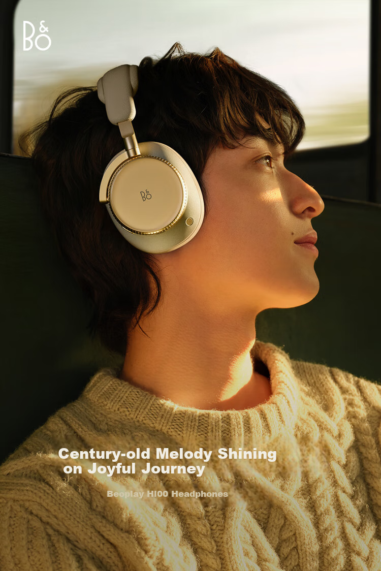Беспроводные Bluetooth-наушники B&O Beoplay H100 с активным шумоподавлением, Hi-Res Audio, цвет "Темная ночь"