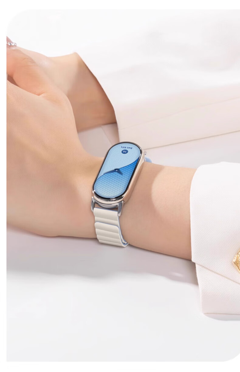 Ремешок Iboann для Xiaomi Mi Band 9/10, магнитный, универсальный, керамический, для умных фитнес-часов, аксессуар с быстросъемным креплением для мужчин и женщин