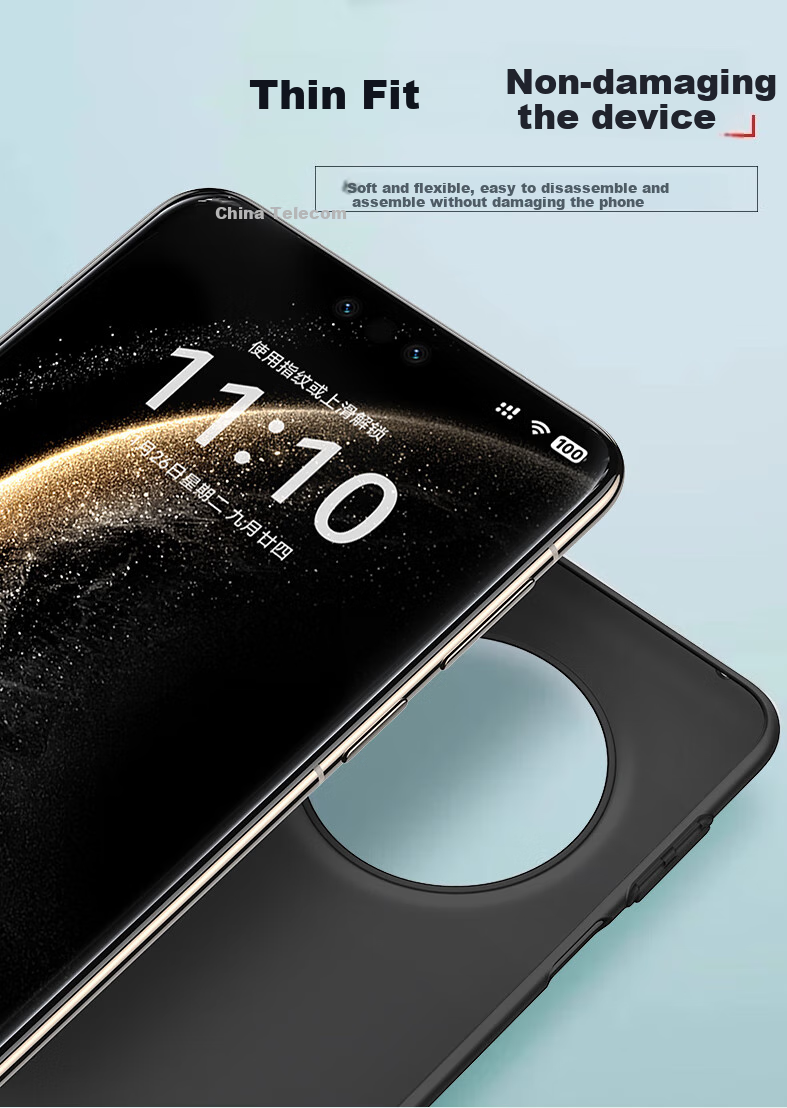 Чехол-накладка DIVI для Huawei Mate 70 Pro+, прозрачный, матовый, противоударный, с защитой от отпечатков пальцев