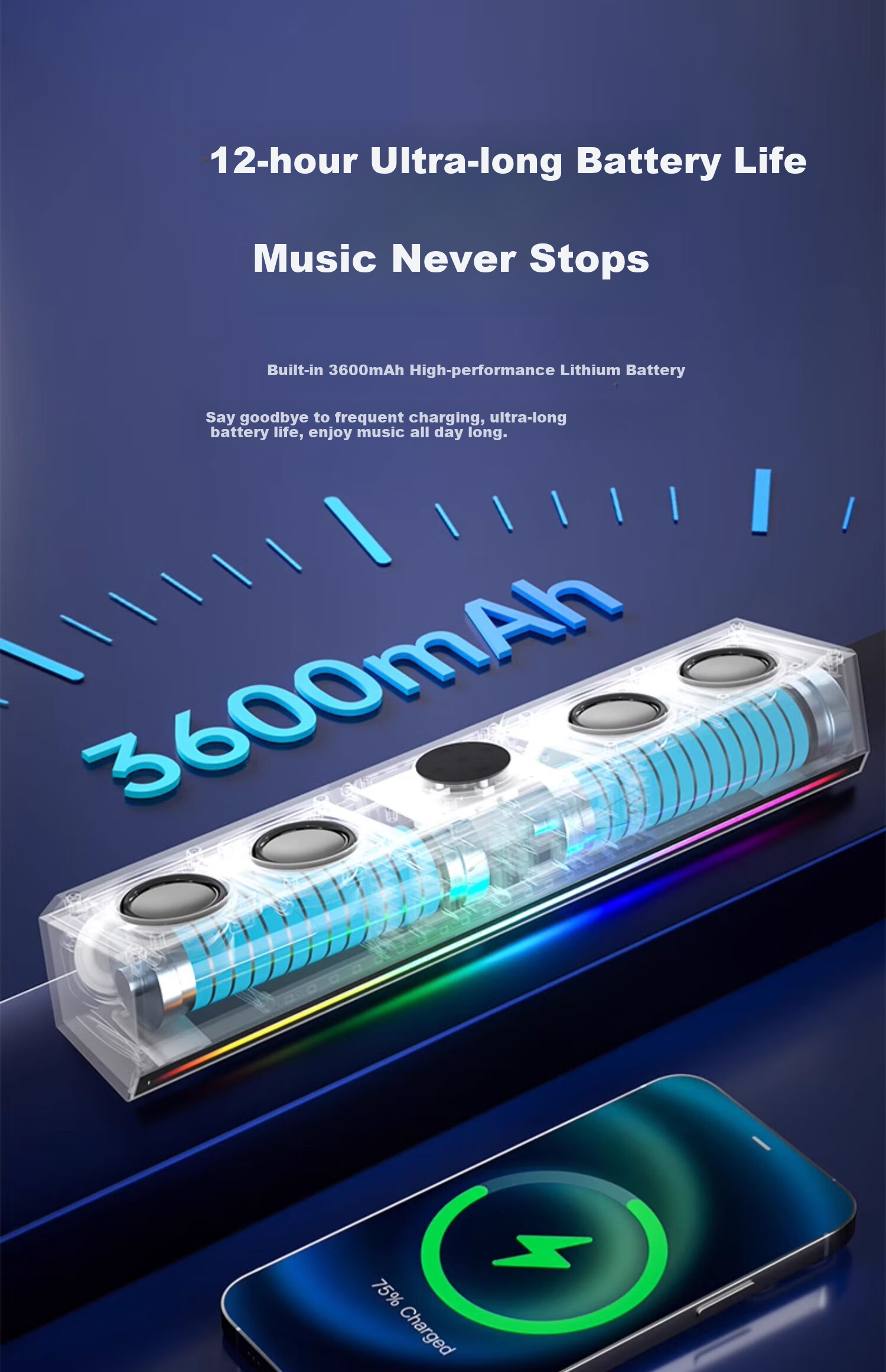 Портативная колонка Soaiy SH18 Bluetooth, караоке, с двумя микрофонами, белая