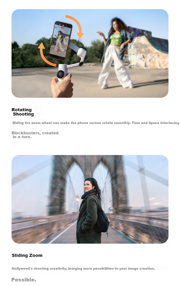 Стабилизатор для смартфона Yingshi Insta360 Flow 2 Pro, ручной AI-трекинг, 3-осевая стабилизация, инструмент для видеоблогов