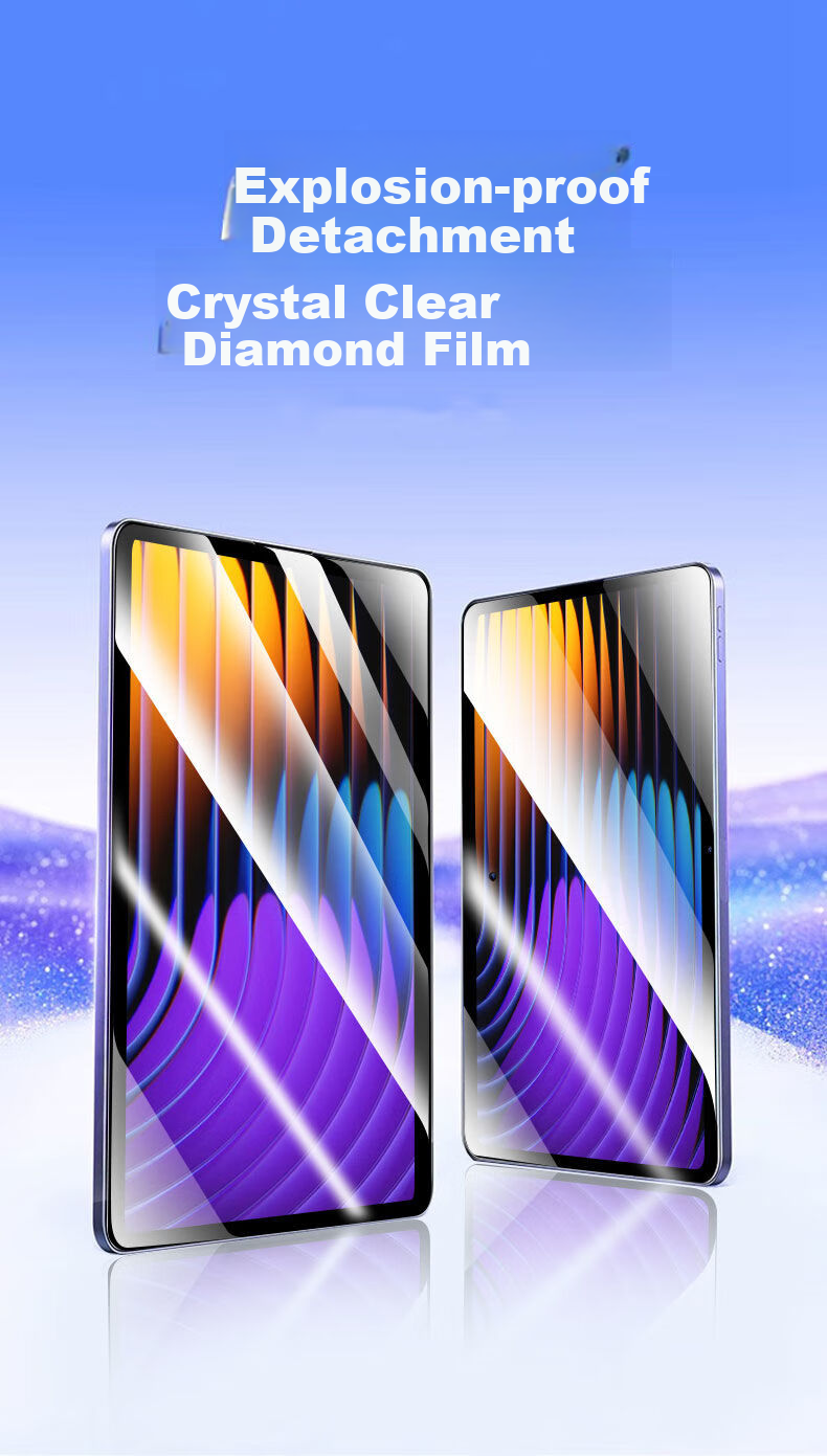Защитная пленка HBOALG для Xiaomi Pad 7/7Pro, 11.2-дюймовая модель 2024 года, закаленное стекло, HD Clear, противоударная, защита от отпечатков пальцев, износостойкая, антибликовая защитная пленка