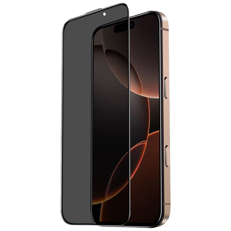 Защитное стекло Smorss для Apple iPhone 16 Pro Max, 28° антишпионское, противоударное, полное покрытие экрана, HD, 2 шт.