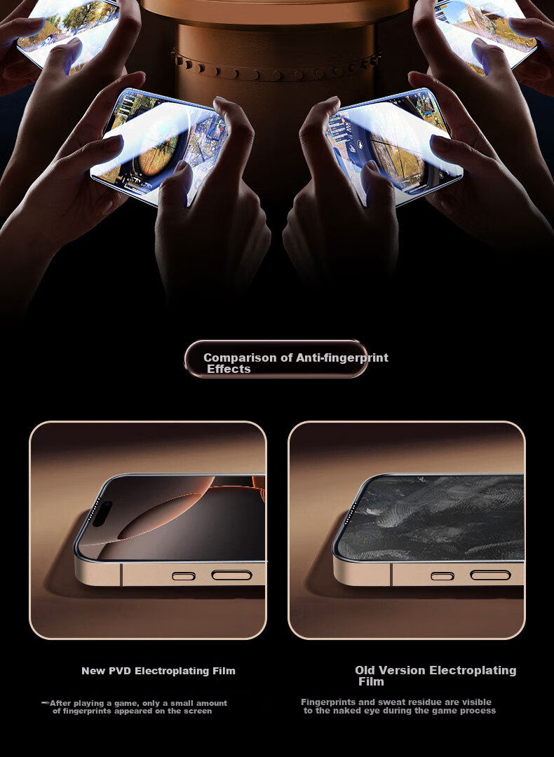Защитное стекло Smorss для iPhone 16/15, антишпионское, противоударное, полное покрытие