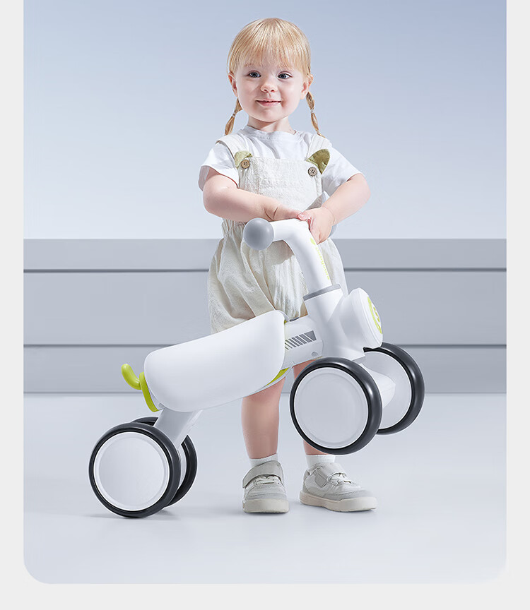 Детский беговел babycare Omas, 4 колеса, без педалей, для детей от 1 до 3 лет, подарок на первый день рождения, цвет "Yuanli Qing"