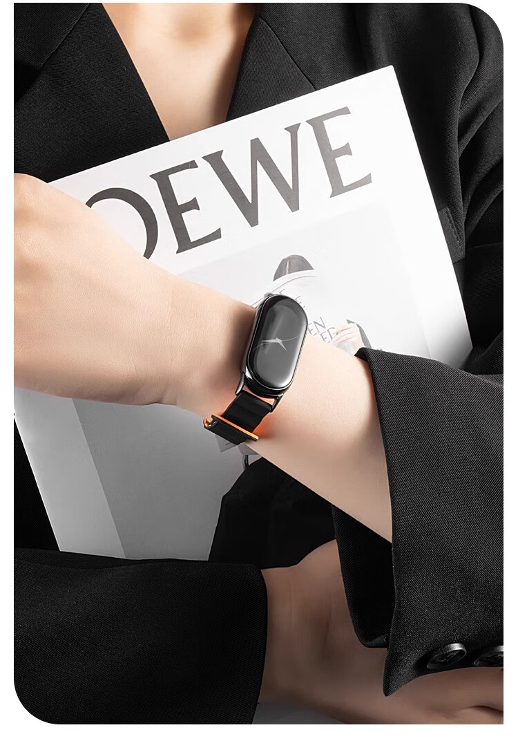 Ремешок Iboann для Xiaomi Mi Band 9/10, магнитный, универсальный, керамический, для умных фитнес-часов, аксессуар с быстросъемным креплением для мужчин и женщин