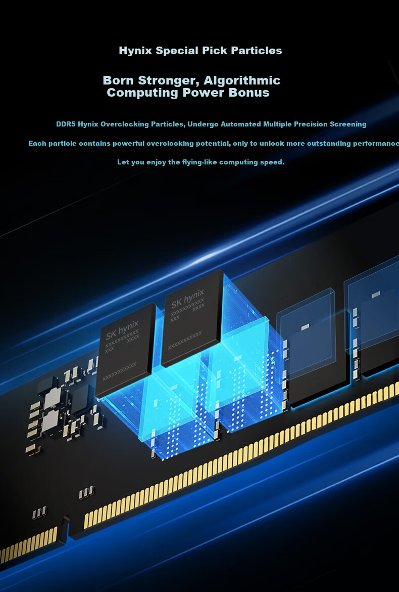 Комплект оперативной памяти BIWIN Shikong Xingzhe DW100 DDR5, 32 ГБ (2x16 ГБ), 8000 МГц, CL36, с RGB подсветкой, черный