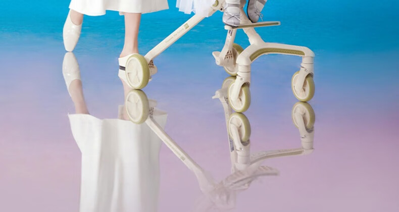 Детский электромобиль FF Baby Stroller с регулируемым сиденьем, легкая складная коляска для младенцев и детей младшего возраста, дизайн с высоким ландшафтом и амортизацией