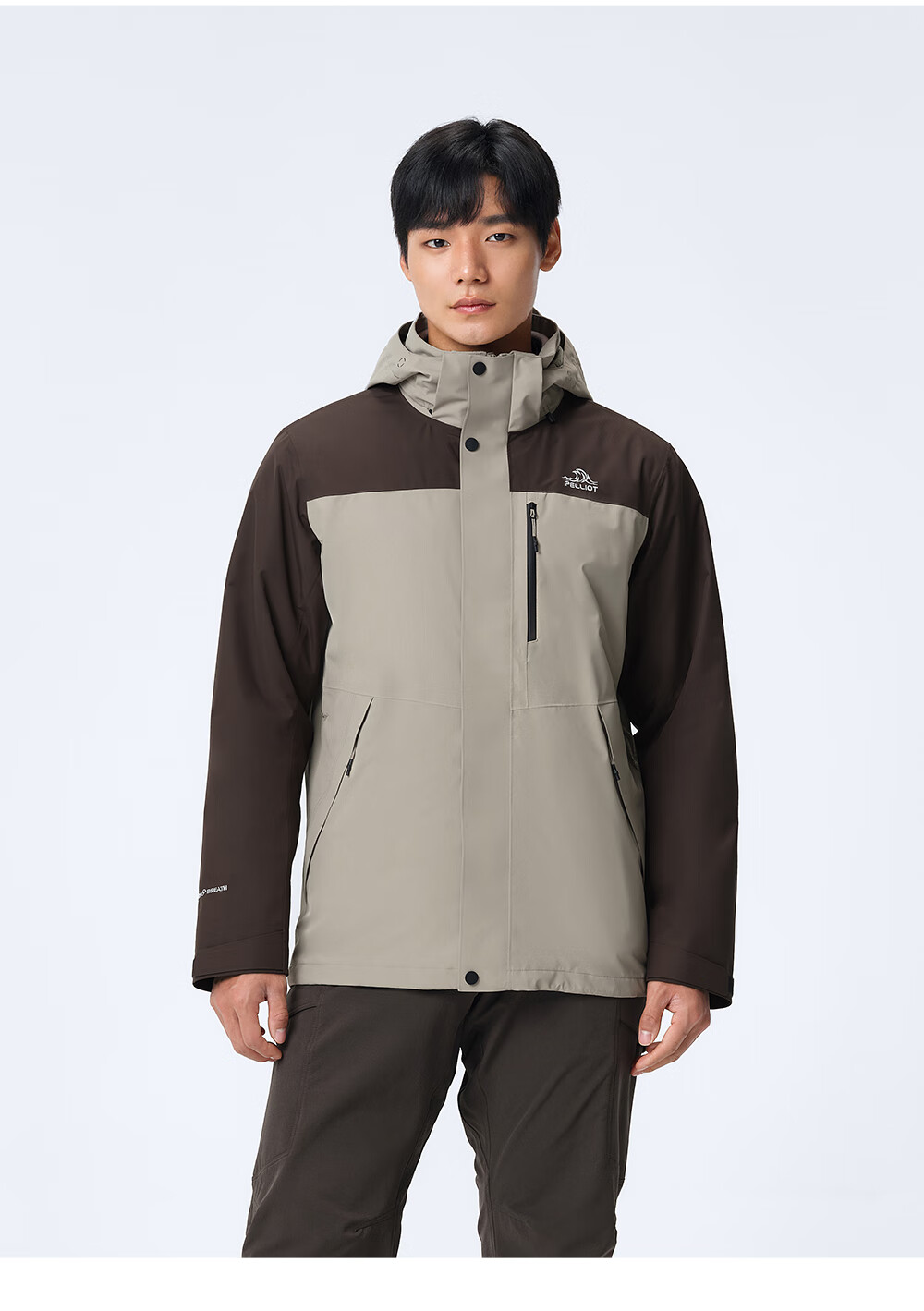 Куртка Pelliot Shanye Classic 3.0 трехслойная мужская и женская, зимнее теплое пальто, горный пурпурный, размер M