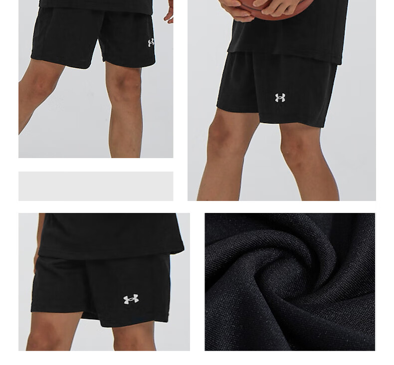 Детские спортивные шорты UNDER ARMOUR для мальчиков, быстросохнущие, для тренировок на открытом воздухе, бега, студенческих соревнований, баскетбольная форма