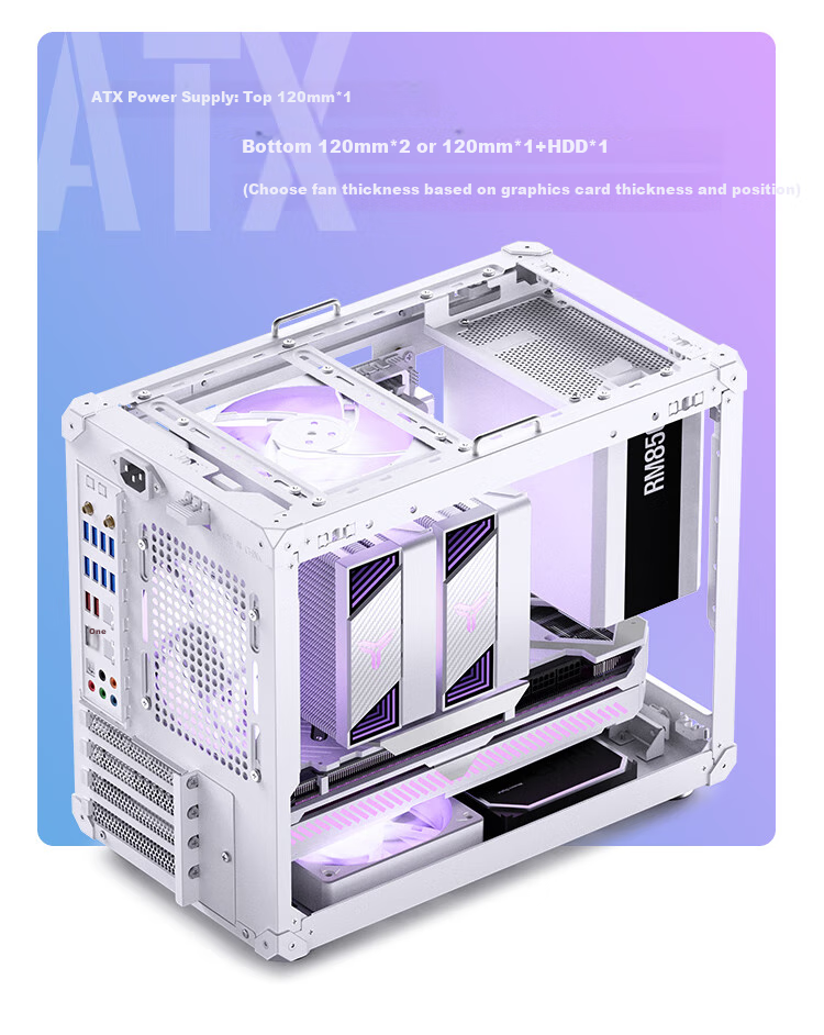 Корпус JONSBO C6 MAX White MATX, Mini-ITX, черный