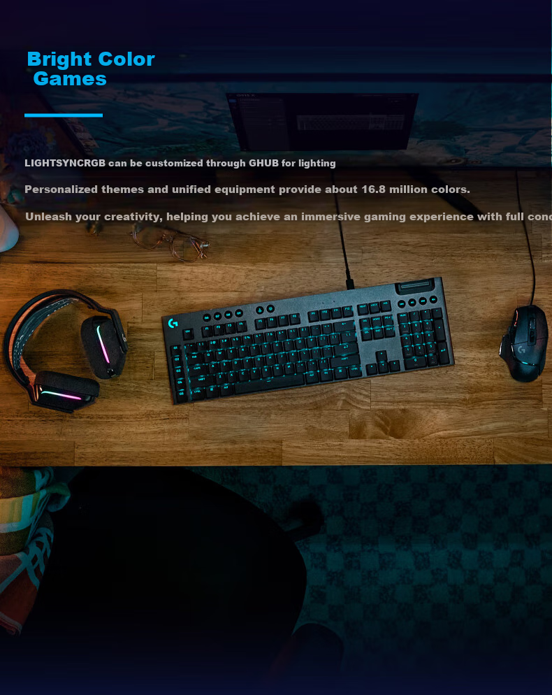 Игровая клавиатура G G915 X Low Profile Wired Gaming Keyboard (Black-T)