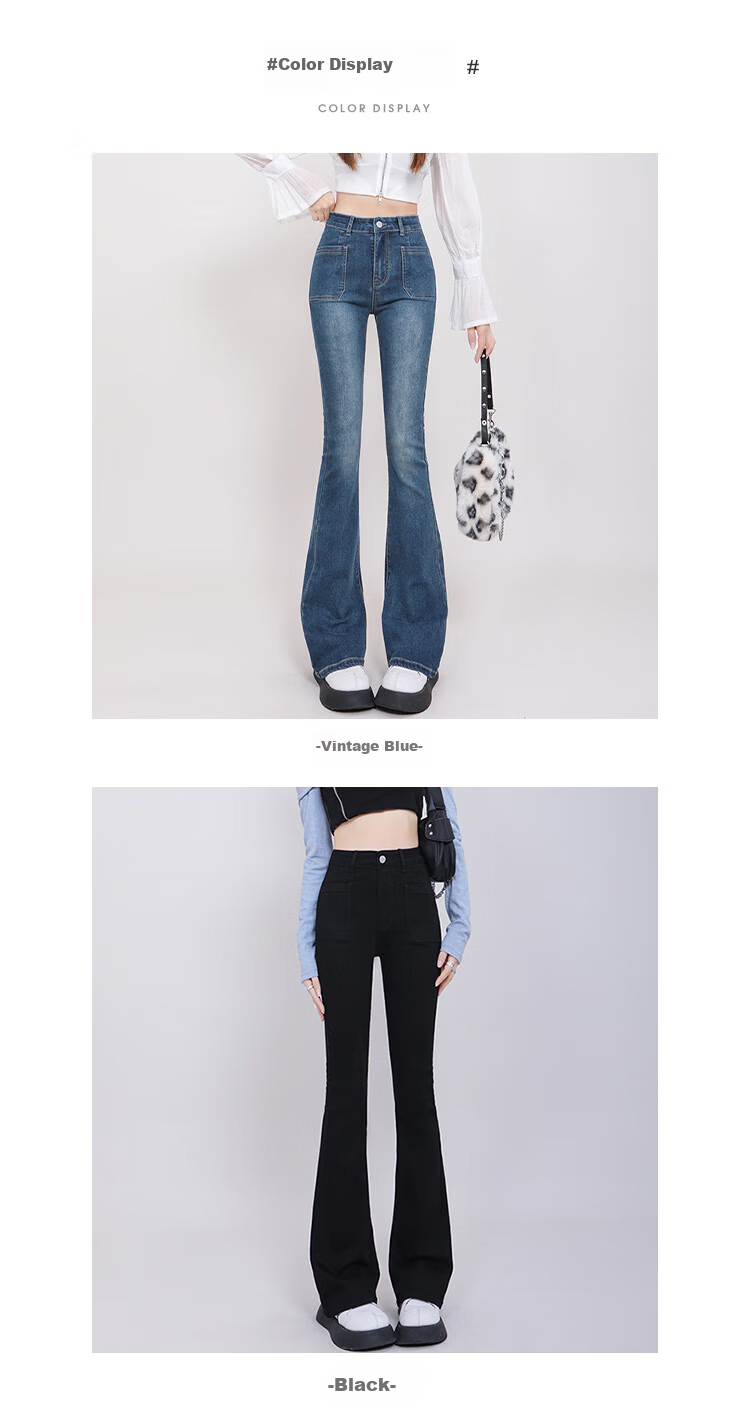 Женские джинсы Jeanswest, в стиле ретро из Гонконга, брюки с высокой талией, осенние, стройнящие, универсальные, слегка расклешенные, винтажный синий, размер S
