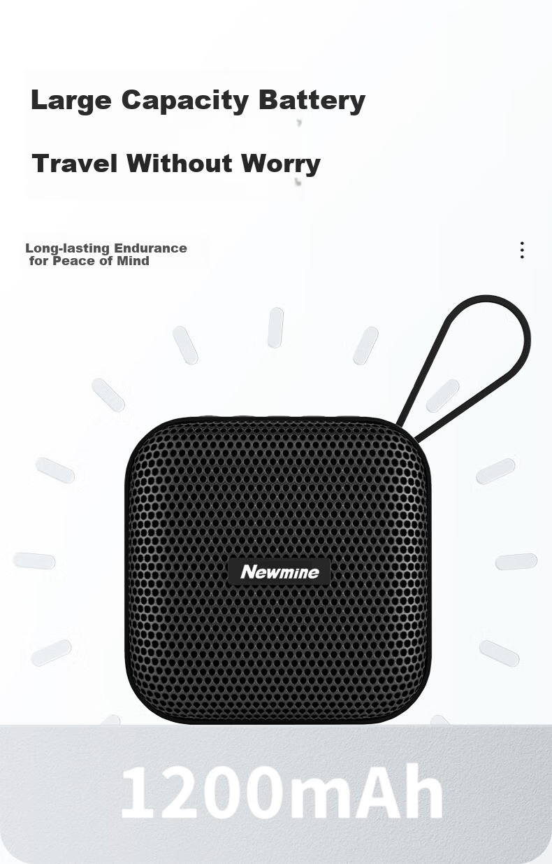 Портативная Bluetooth-колонка Newmine BT519, домашняя настольная мини-аудиосистема, беспроводной портативный сабвуфер, уличная мини-колонка с высокой громкостью, поддержкой оплаты и голосового управления