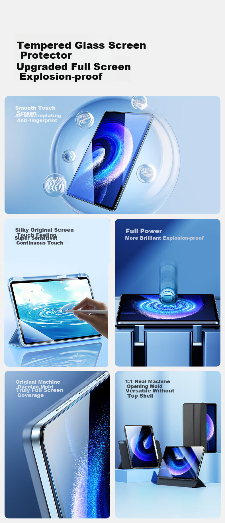 Защитное стекло SmartDevil для Xiaomi Pad 8/7, 11.2 дюйма, HD, антибликовое, противоударное
