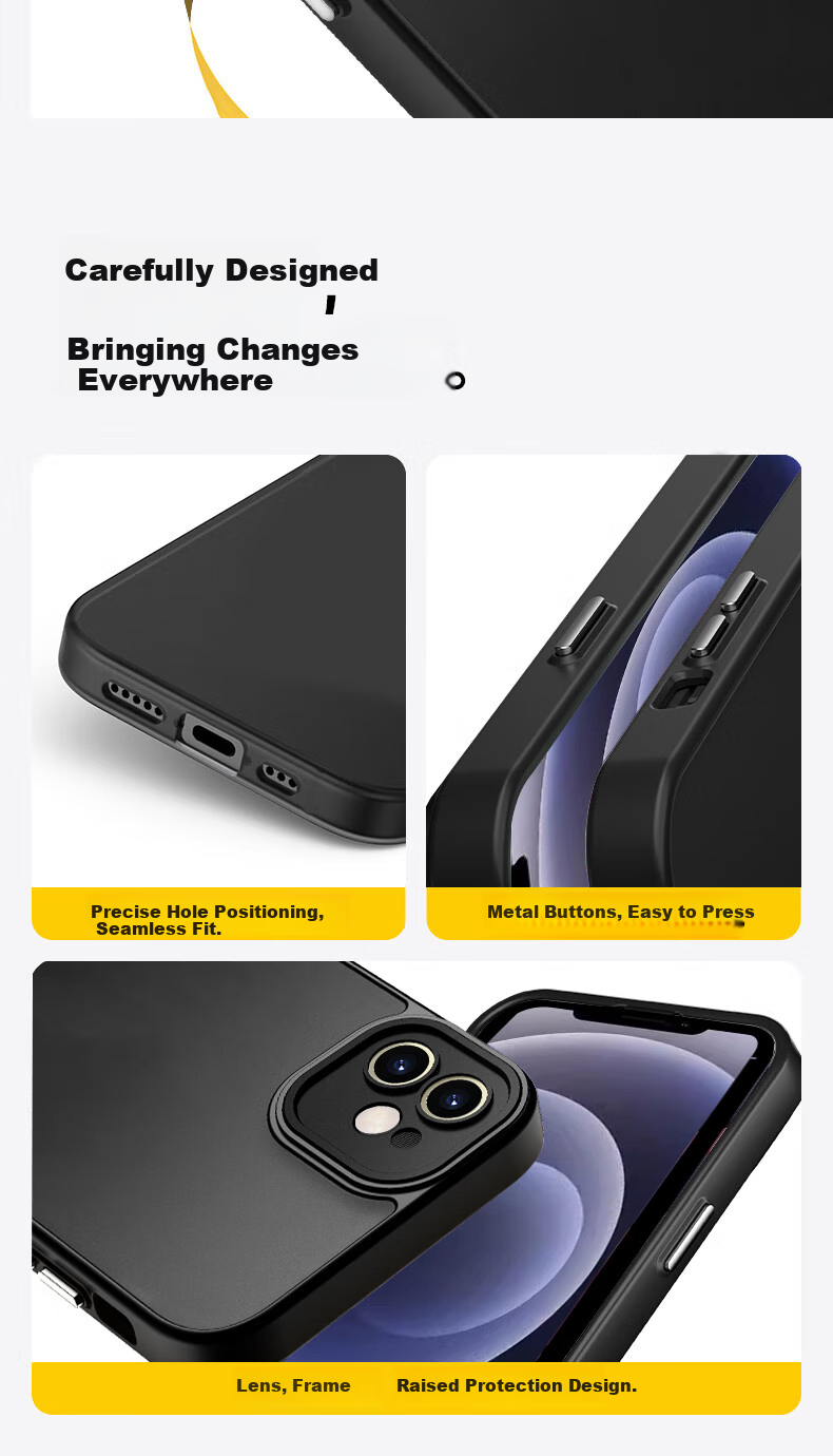 KEKLLE Чехол для iPhone 12, полупрозрачный матовый, розовый