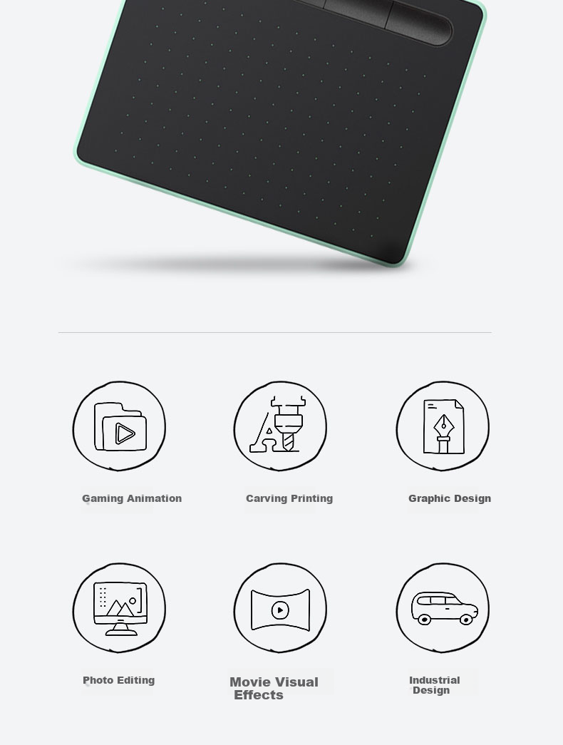 Графический планшет Wacom Intuos CTL-4100WLA/K0 Bluetooth, маленький, черный