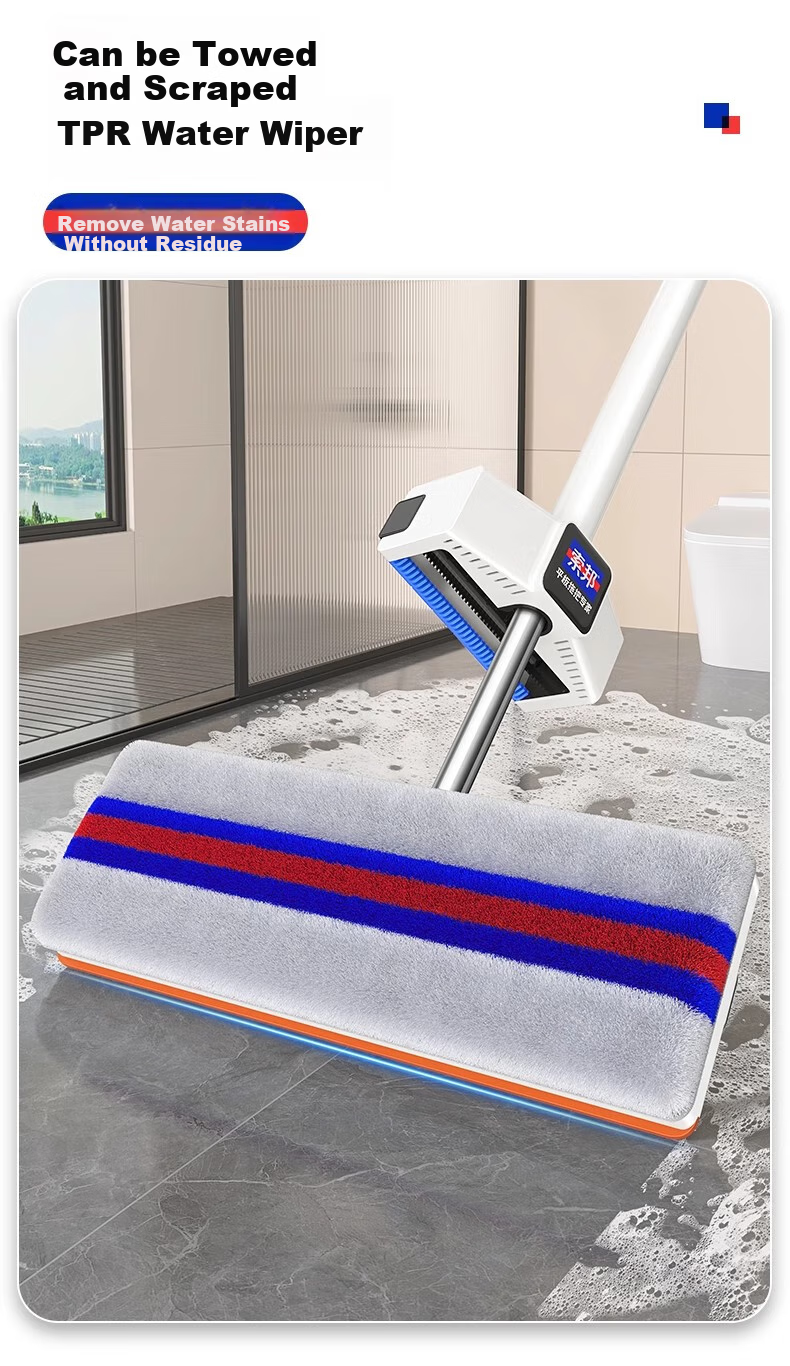 Швабра Sobam Flat Mop, 42см, 2 тряпки, для дома, универсальная, без ручного мытья, для пола, для ленивых, чистящая тряпка