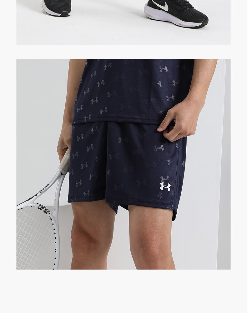 Шорты спортивные Under Armour, мужские, дышащие, для баскетбола, летние, колено