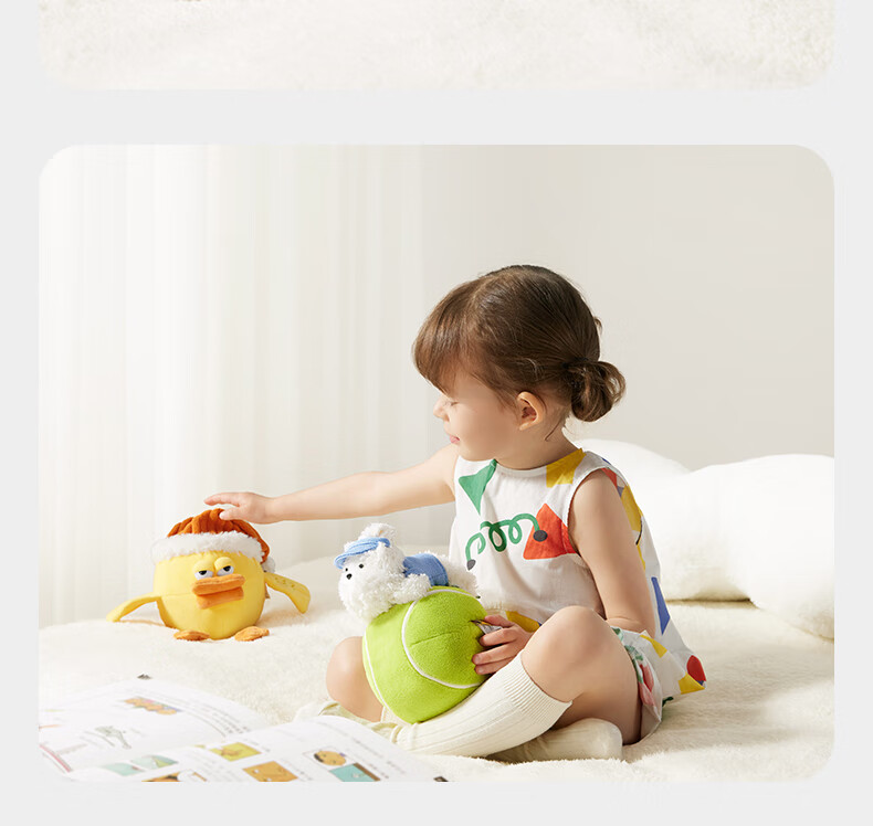 Мягкая игрушка Babycare BCTOYS Электрический Плюшевый Прыгающий Мяч, Игрушка для обучения языку младенцев, Повторяющая игрушка, для младенцев от 0 до 1 года - Вест-Хайленд