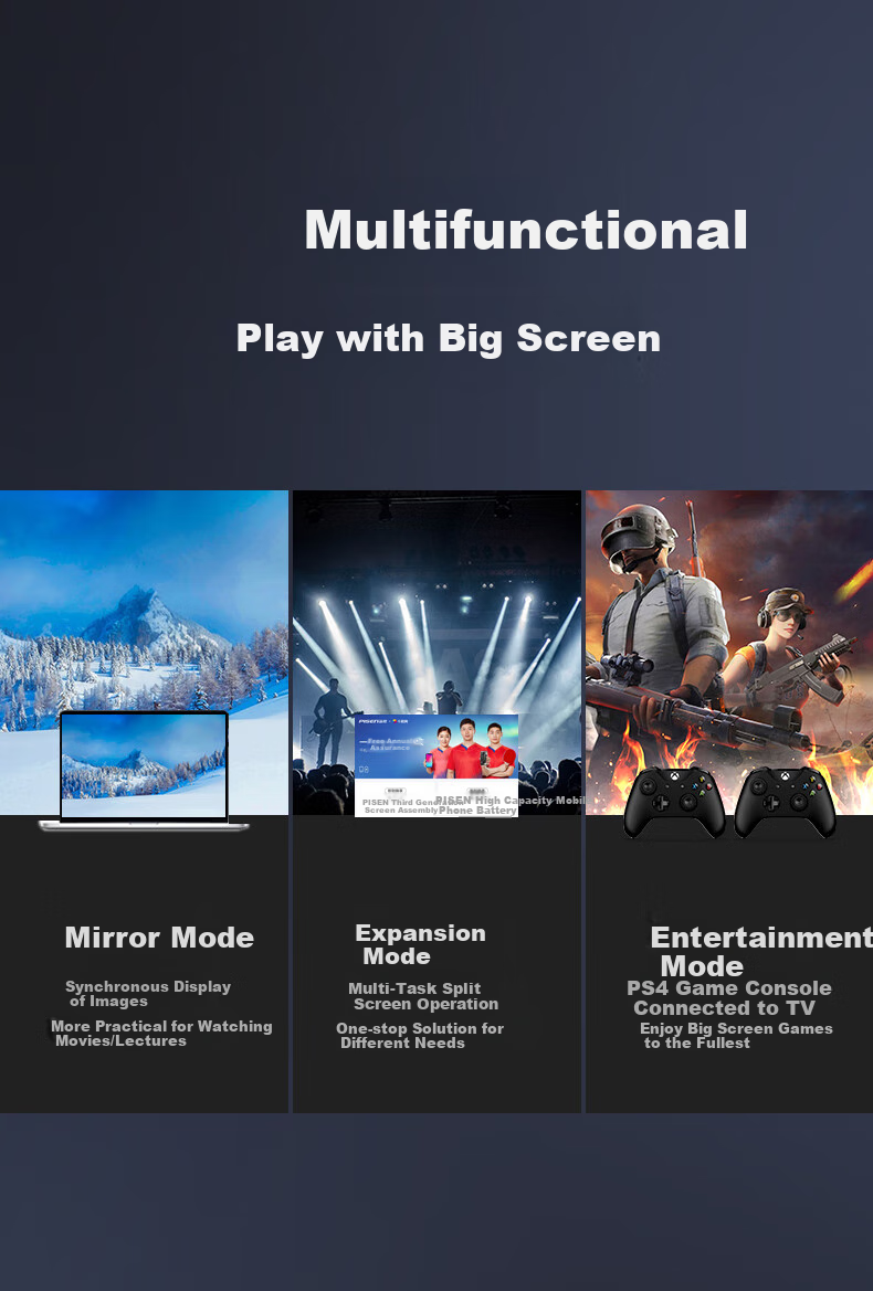 Кабель Pisen HDMI 2.0, 4K, 1 метр, для проекторов, ноутбуков, телевизоров, приставки