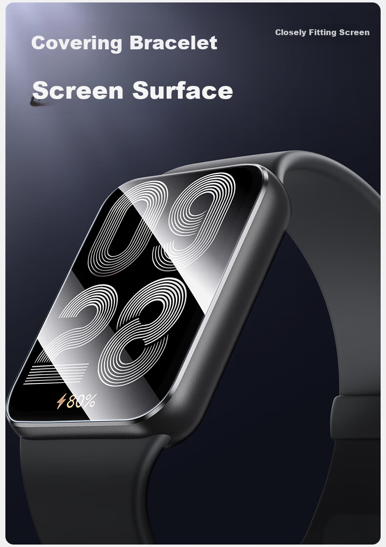 Защитная пленка SmartDevil для Xiaomi Mi Band 9 Pro, противоударная, противоцарапийная, высокая четкость, 2 шт.