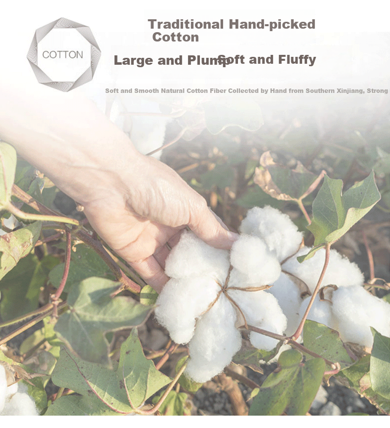 Наматрасник Yunjin Cotton Mattress Pad, 120x200 см, 4 Цзинь (2 кг), рисунок "Маленькая корона", чистое хлопок