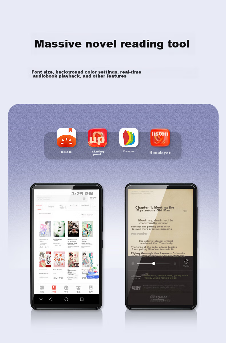 Портативный MP3/MP4 плеер Yueguangbaohe A10, 32GB, Android 10, 4-дюймовый экран, Wi-Fi, Bluetooth