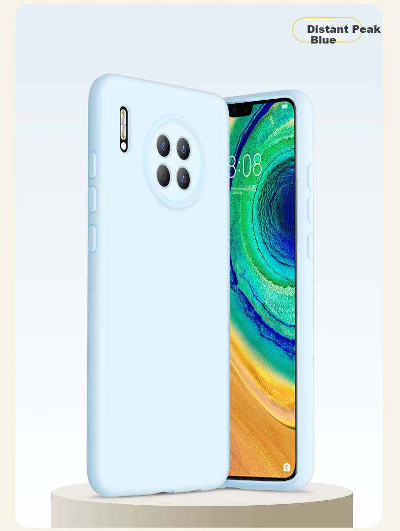 Чехол для Huawei Mate30, силиконовый, противоударный, черный