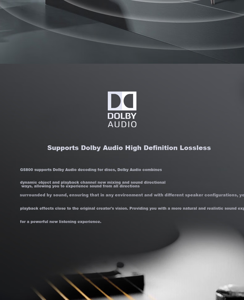 Blu-ray плеер GIEC BDP-G5800 4K UHD, Домашний кинотеатр, Dolby Vision HDR, Воспроизведение с USB HDD