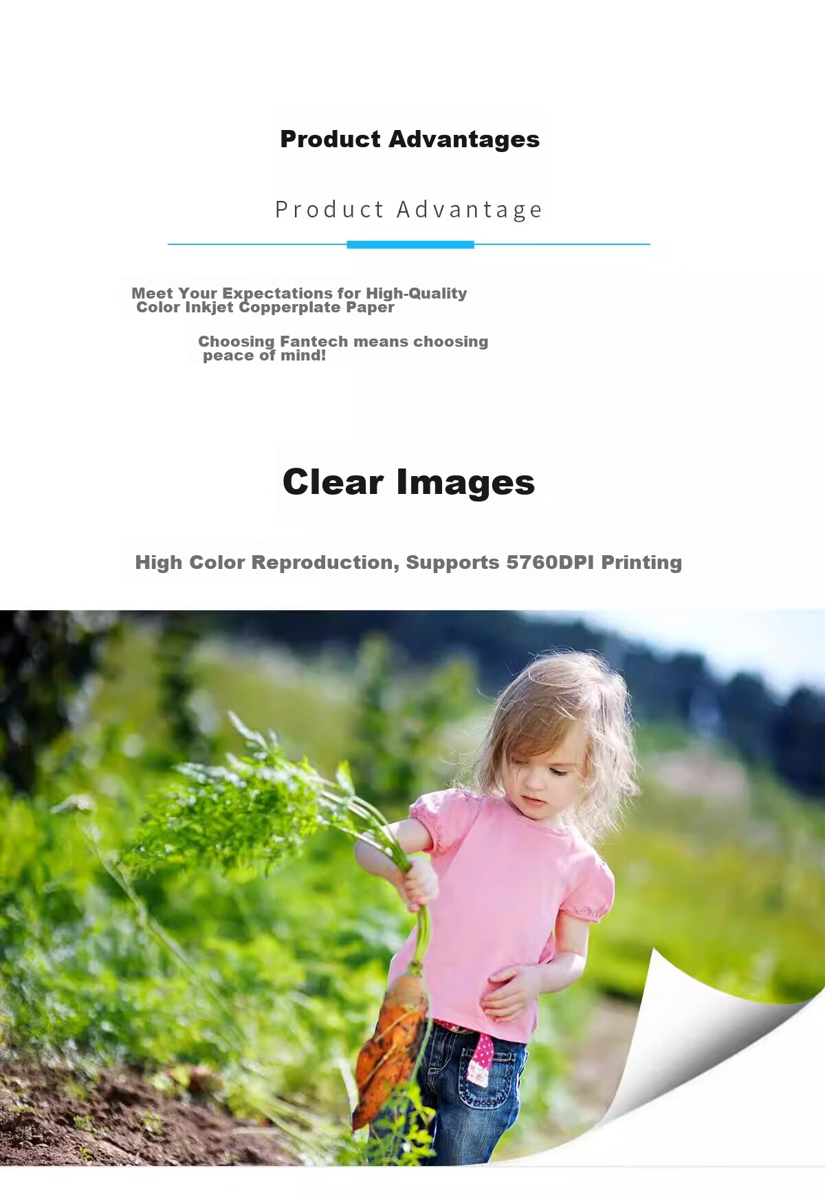 Фотобумага FANTAC A4, 180 г/м², глянцевая, двусторонняя, 50 листов