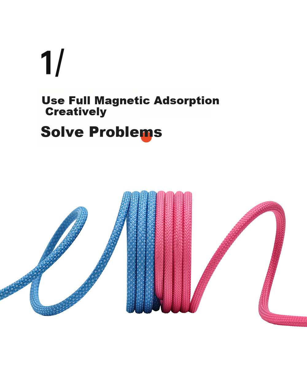 Кабель CANDYSIGN MagTie USB-C to Type-C, 100W, 1.5 м, розовый