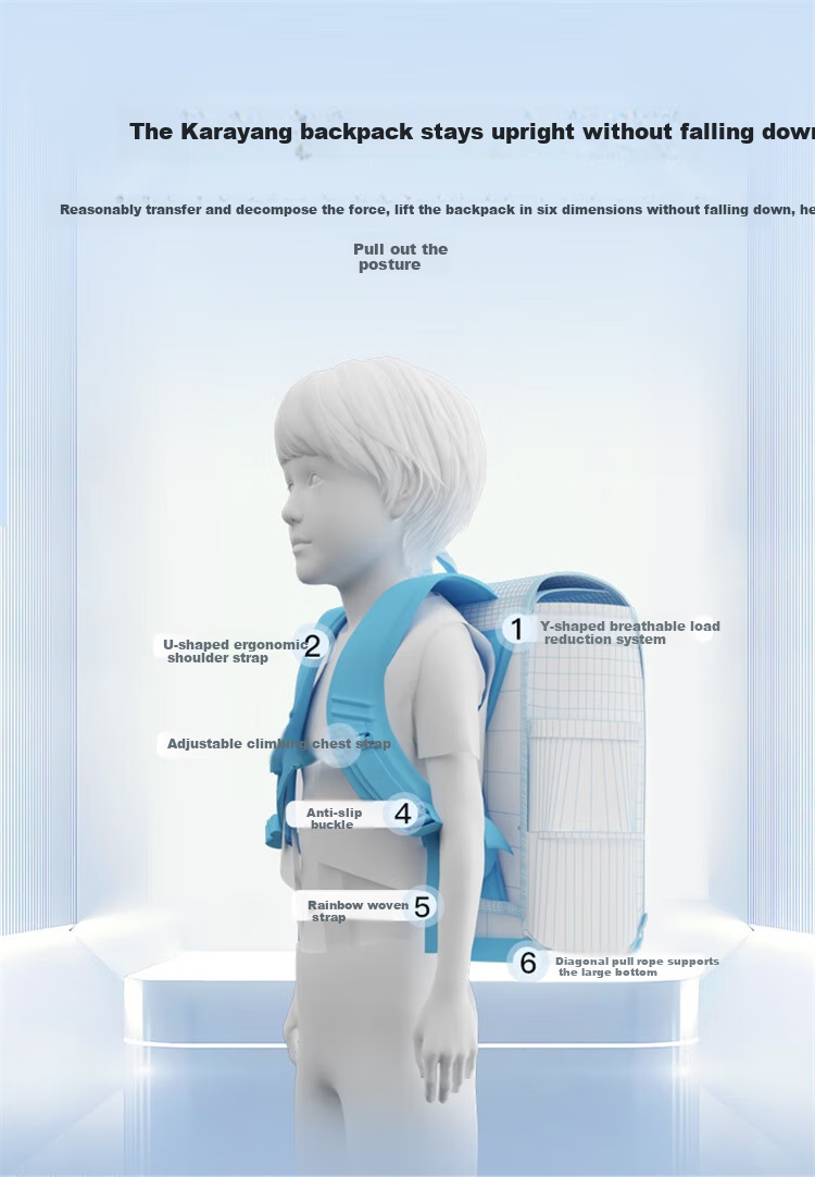 Детский рюкзак KALA·Y Cloud Backpack 3.0, ультралегкий, для начальной школы (1-4 классы), унисекс, 18 л