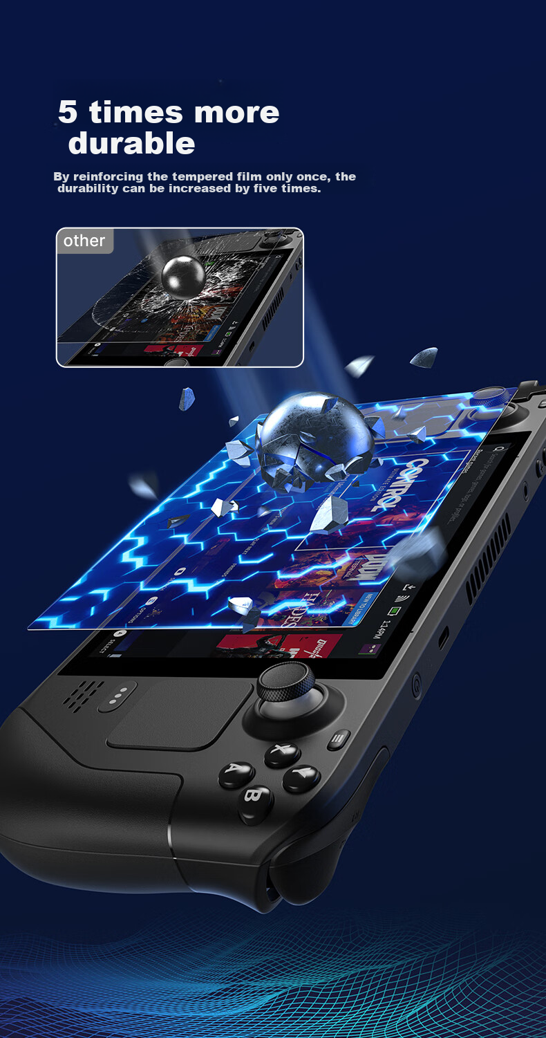 Защитная пленка JSAUX для Steam Deck OLED, 2 шт., антибликовая, матовая, HD, закаленное стекло, аксессуары для портативной игровой консоли