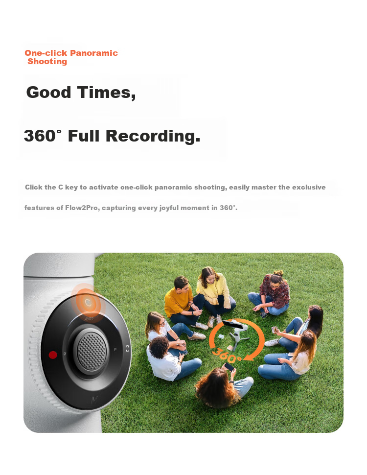 Стабилизатор для смартфона Yingshi Insta360 Flow 2 Pro, ручной AI-трекинг, 3-осевая стабилизация, инструмент для видеоблогов