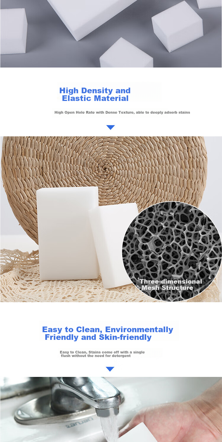 Губка для чистки Kelinlai Klin Nano Sponge, 30x75x120 мм, 2 шт.