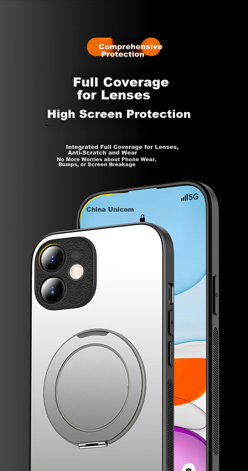 Чехол HOLDZU для iPhone 11, противоударный, с магнитной застежкой, подставка, звездный серебристый