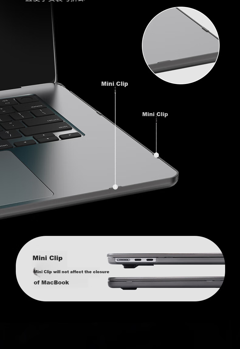 Защитная пленка VOKAMO для MacBook Pro 16/21, противоударная, устойчивая к царапинам, матовая, полупрозрачная черная