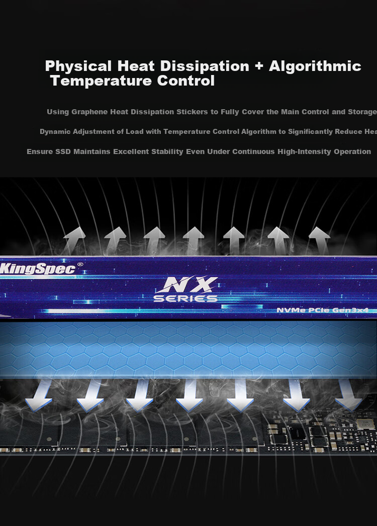 SSD накопитель KingSpec NXM Series 2TB M.2 PCIe 3.0 NVMe