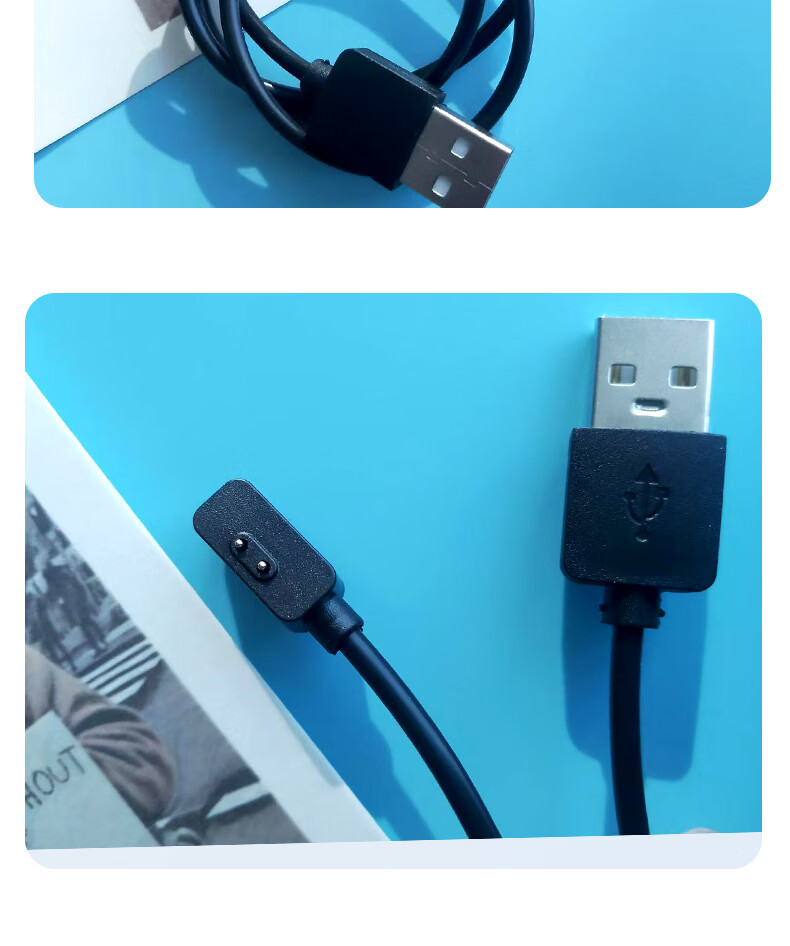 Кабель Masentek для зарядки Xiaomi Band 7 Pro, Redmi Watch 2/3 Lite, магнитный, черный, 60 см
