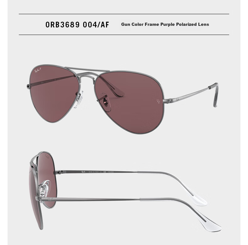 Солнцезащитные очки RayBan Aviator Series, унисекс, защита от УФ, поляризованные линзы, черный