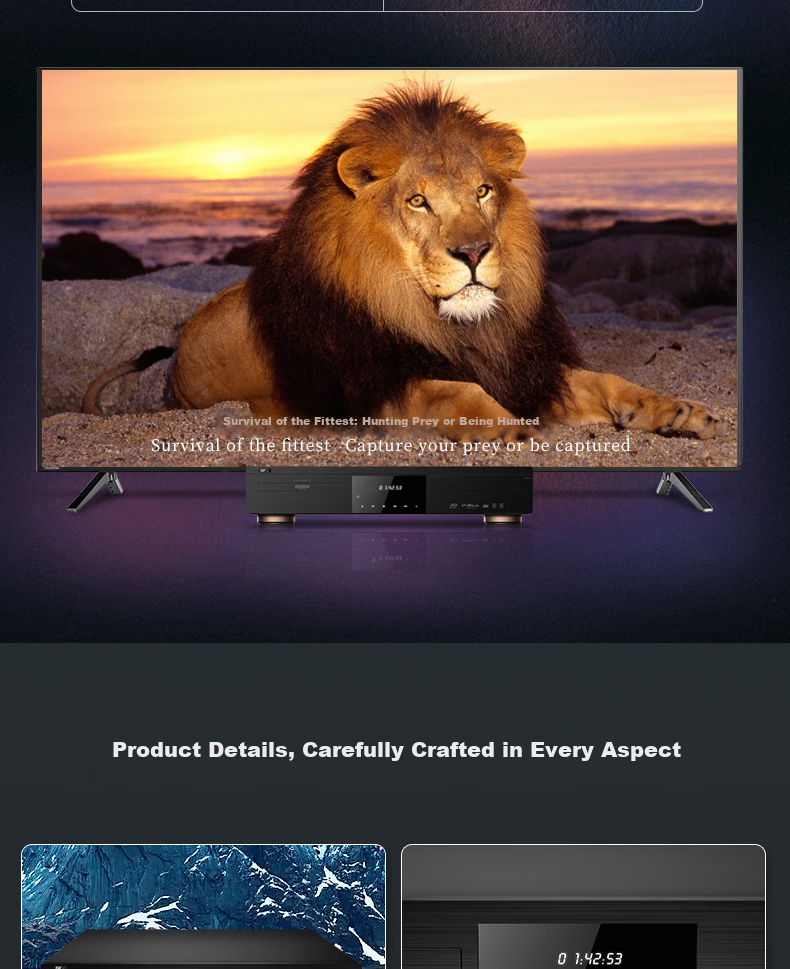 Blu-ray плеер GIEC BDP-G5800 4K UHD, Домашний кинотеатр, Dolby Vision HDR, Воспроизведение с USB HDD