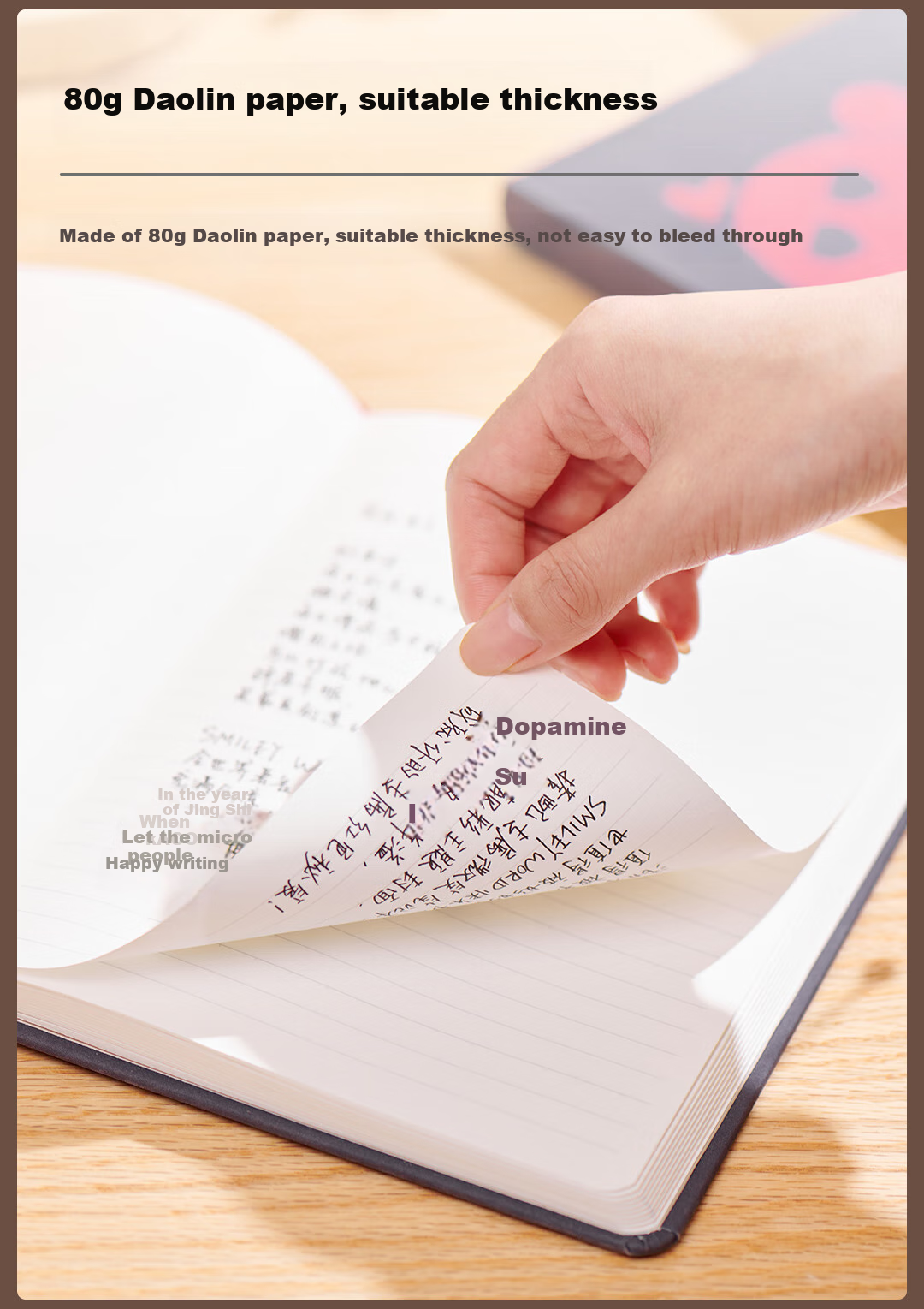Блокнот KACO Twinbow Rainbow SMILE YWORLD Collaboration Edition, A5, 128 страниц, стильный дневник
