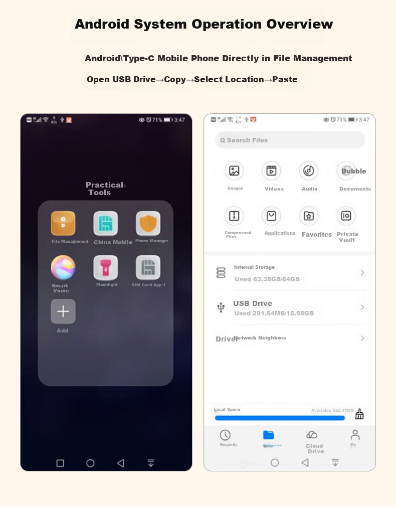 Переходник BIAZE OTG Три в одном Type-C, USB, Lightning, Android, черный