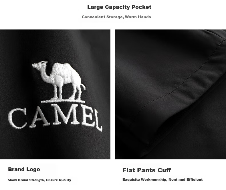 Женские и мужские брюки CAMEL для активного отдыха, ветрозащитные, водонепроницаемые, с флисовой подкладкой, с функцией генерации тепла вулканическими породами
