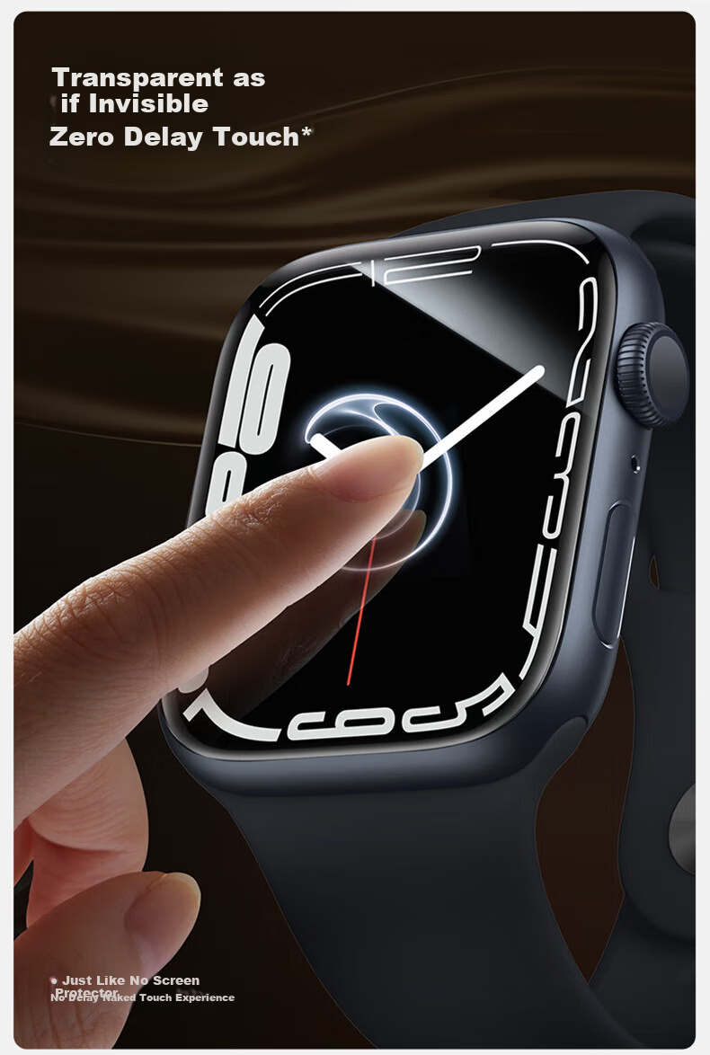 Защитная пленка SmartDevil для Apple Watch Series 9/8/7 45мм, противоударная, антибликовая, гидрофобная, 1 шт.