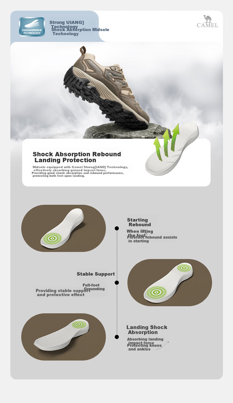 CAMEL Горные походные ботинки, водонепроницаемые, противоскользящие, для мужчин и женщин, для активного отдыха, скалолазания, размер 36
